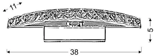 Kinkiet nad lustro Arande 20-32683 Candellux LED 8W kryształki chrom