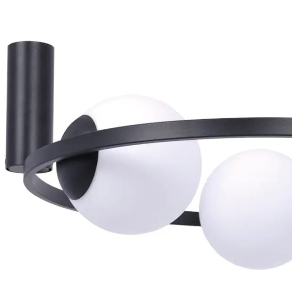 Sufitowa lampa jadalniana ORIBIT 5008 Zumaline kule biała czarna