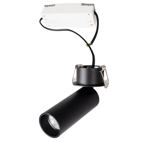 Wpustowa lampa regulowana HALO H0125 Maxlight LED 7W 3000K tubka czarny