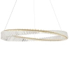 Salonowa lampa wisząca BAUTA LE42913 z kryształkami LED 45W 3500K złota