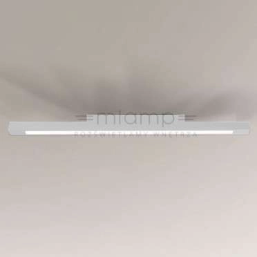 Plafon LAMPA sufitowa OTARU 8640 Shilo prostokątna OPRAWA plafoniera listwa do łazienki LED 28,8W 4000K IP44 belka biała