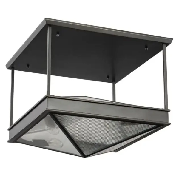 Sufitowy półplafon Cairo QN-CAIRO-SF-UBZ-CR kwadratowy czarny