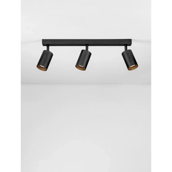 Ruchome tuby sufitowe do salonu TREMANO LE45668 czarny