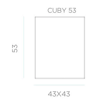 Lampa podłogowa Cuby LUMCB053OFNW LED 7W 6000-6500K IP65 square biała