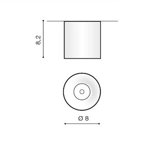 Sufitowa lampa natynkowa Mane LED 10W okrągła złota