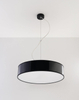 Lampa wisząca ARENA 45 SL.0118 Sollux okrągła do salonu czarne