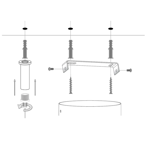 Zwisowa lampa do salonu kule Andy 33611 Sigma kule balls czarna biała