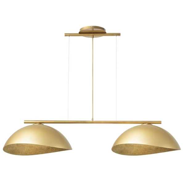 Zwisająca lampa nad stół Solar 40574 Sigma żywicowe klosze czarna złota