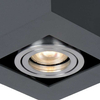 LAMPA sufitowa CASEMIRO IT8002S1-BK/AL Italux metalowa OPRAWA kwadratowy SPOT downlight czarny