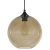 Wisząca lampa EDISON 31-28259 szklana retro zwis kula ball brązowa