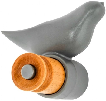 Wieszak dekoracyjny Bird BIRD.GREY ptak szary drewniany