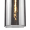 Loftowa wisząca lampa Tao TAO0110 do salonu czarny przydymiona