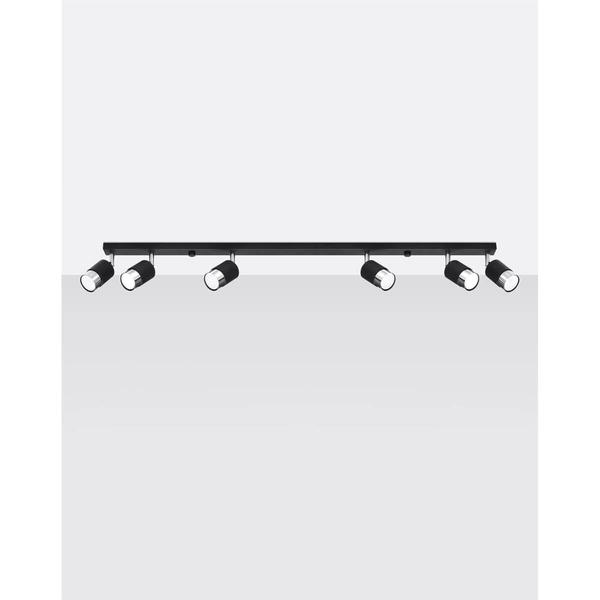 Natynkowa lampa salonowa SL.1068 z regulacją czarna chrom