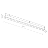 Szynoprzewodowa lampa 1-obwodowa 11630 LED 15W 3000K biała
