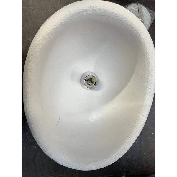 Sypialniana lampa wisząca Stone DN426-400 metal nad stół kamień biała outlet