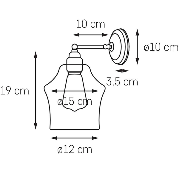 Kinkiet LAMPA ścienna LONGIS II 20462109 Kaspa szklana OPRAWA chrom przezroczysta