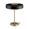 Lampa stołowa Artdeco MT8872 black Step włącznik na sznurku czarna złota