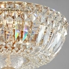 Plafon LAMPA sufitowa BASFOR DIA100-CL-03-G kryształowa OPRAWA glamour plafoniera crystal złota przezroczysta