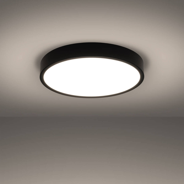 Sufitowa lampa Onyx SL.1248 Sollux LED 65W 3000K koło czarna