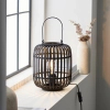 Bambusowa lampa nocna Mathias 101674 drewniany czarny