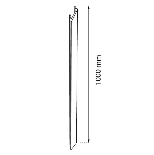 Pokrywa do szyny magnetycznej Komatsu 6045 Shilo natynkowa czarny