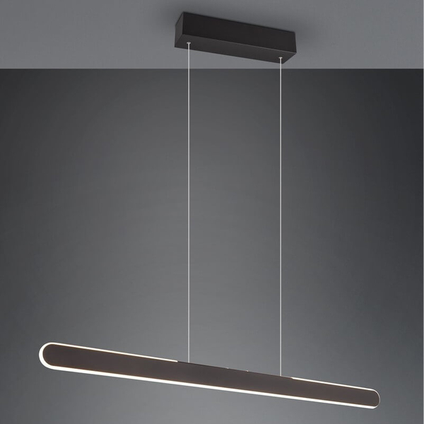 Lampa wisząca liniowa Helios 343310132 LED 28W 2700-6500K salonowa czarna