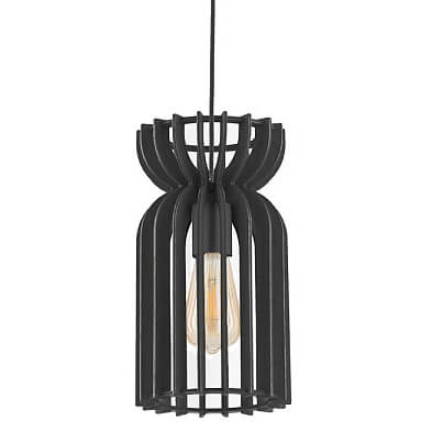 Lampa wisząca do salonu Kymi B 10574 Nowodvorski klatka czarna