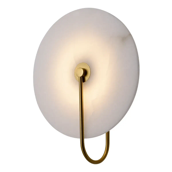 Sypialniany kinkiet naścienny Cyntia WL0115 Yaskr LED 8W 3000K okrąg złoty