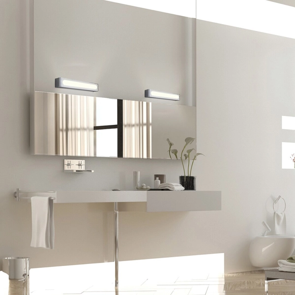 Łazienkowa lampa ścienna Jakub LED 12W 4000K nad lustro chrom