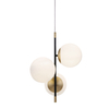LAMPA wisząca NOSTALGIA MOD048PL-03G Maytoni modernistyczna OPRAWA szklane kule ZWIS balls czarne białe złote