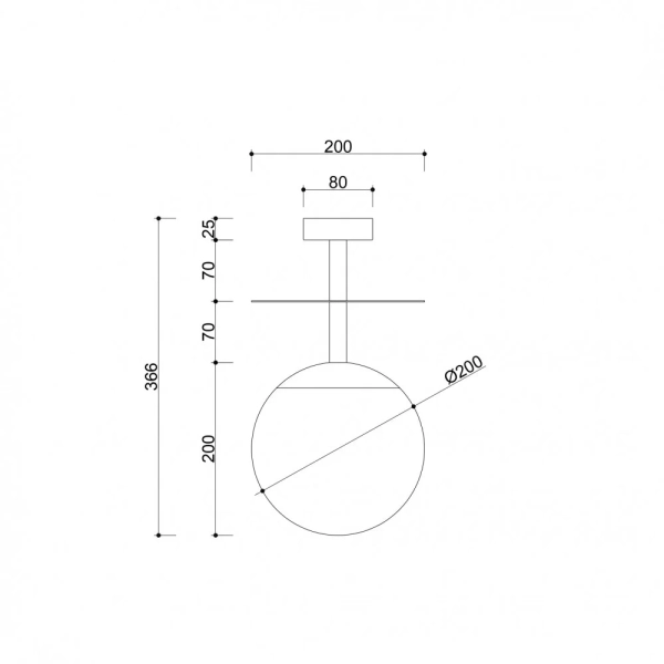 Metalowy plafon do salonu PLAAT B PLB110003 beżowy