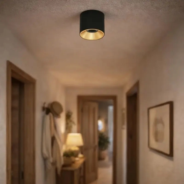 Kuchenna lampa na sufit Altisma CLN-6677-95-BL-GD-3K Italux LED 15W 3000K czarny złoty