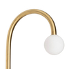 Kulista lampa ścienna Enigma W0338 Maxlight LED 2W 3000K złota
