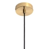 Okrągła lampa wisząca Sigma ABR-LWSO-15S kulista biała złota