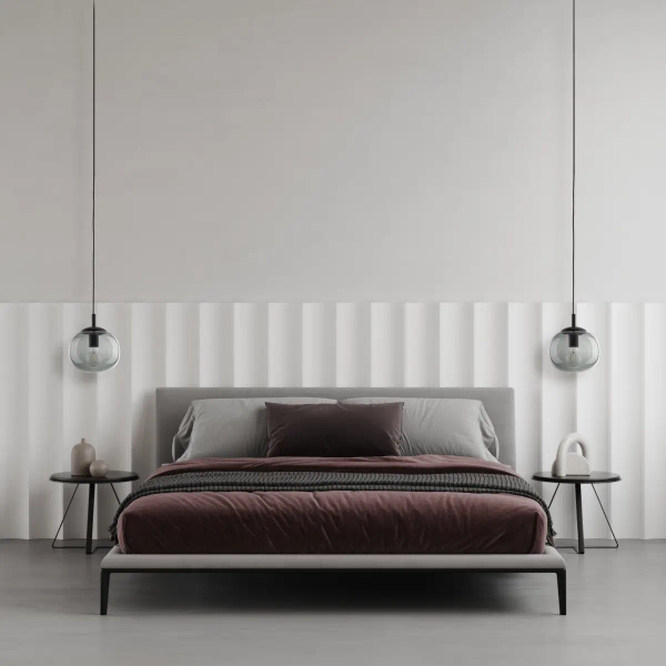 Szklana lampa kula VIBE 5825 wisząca do sypialni czarny grafit