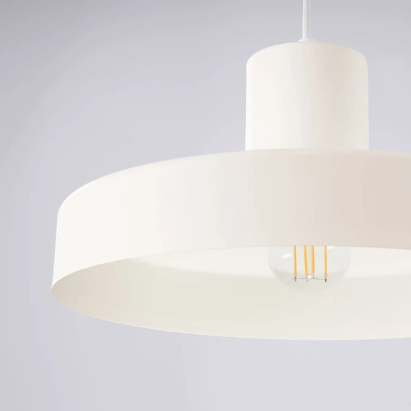 Lampa wisząca BILO SL.1704 beżowa owalna metalowa 1xE27