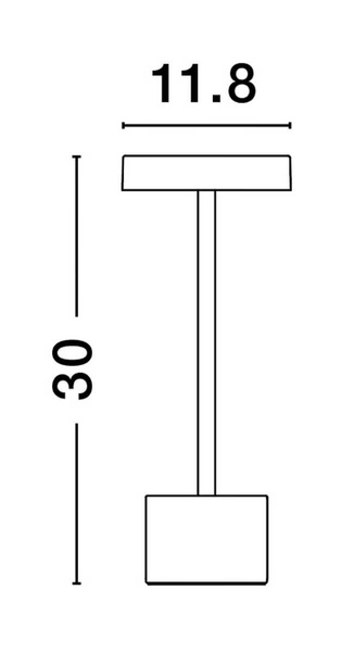 Stojąca lampa zewnętrzna ZITACUARO LE71529 LED 2W 3000K okrągła biała