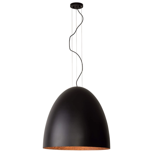 Kuchenna lampa wisząca Egg 10321 Nowodvorski metalowa kopuła czarna miedziana