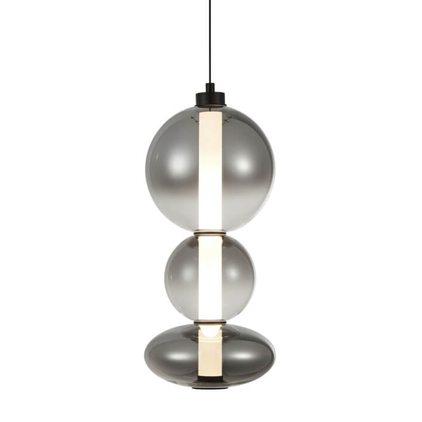 Regulowana lampa zwis Sonte PND-24352V-24W-BK-SG Italux LED 24W 3000K szara czarna