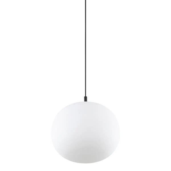 Lampa wisząca szklana kula VIBE 4789 do sypialni czarny biały