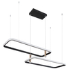 Geometryczna LAMPA wisząca COCO 67301H1 Globo prostokątna zwis LED 55W 2700K - 6000K do salonu złoty