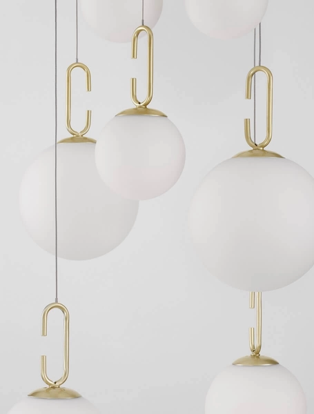 Jadalniana lampa wisząca YARA LE42757 kaskada balls LED 52W 3000K złota