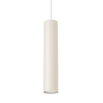 Podłużna lampa wisząca LAGOS SL.1479 tuba ryflowana beżowa