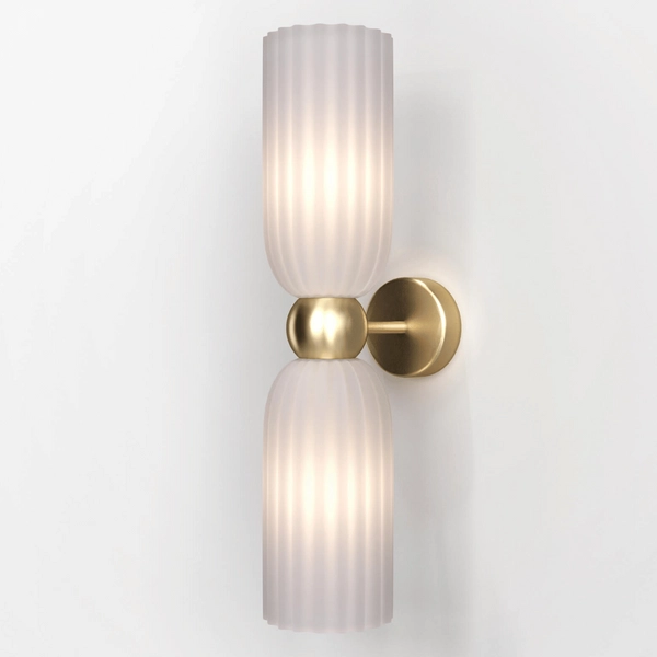 Lampa ścienna Antic MOD302WL-02W szklana złota biała