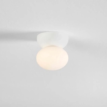 Gipsowa lampa sufitowa TROSILA biała LE45293 1xG9 kulista okrągła