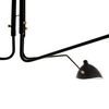 Loftowa LAMPA sufitowa DAVIS MDE610-3 Italux industrialna OPRAWA metalowa na wysięgnikach pająk czarny