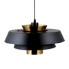 LAMPA wisząca CGALBOBK COPEL metalowy zwis do salonu czarny