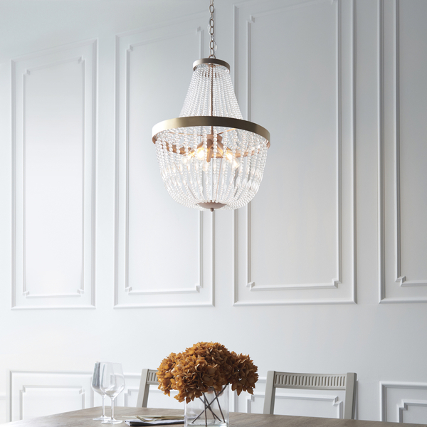 Pałacowy żyrandol kryształowy Celine 81913 Endon glamour różowe złoto
