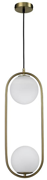 Kulista lampa wisząca Aurelia Twin MSE010100303 złota