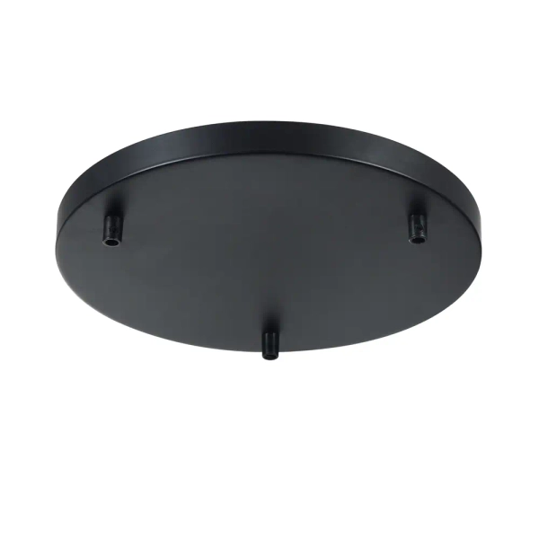 Metalowy uchwyt do lampy Universal base SPR-BASE-R-03-B okrągły czarny